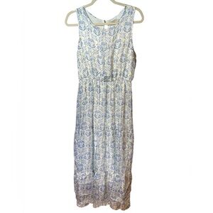 Anthropologie Lara Guidotti Silk Blend Flowy Summer Sleeveless sundress size M